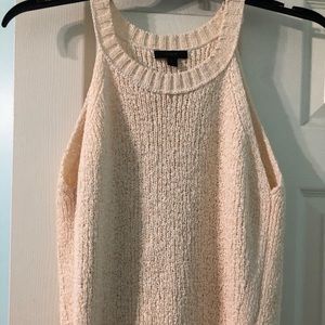 Sz L cream sweater tank.  J Crew